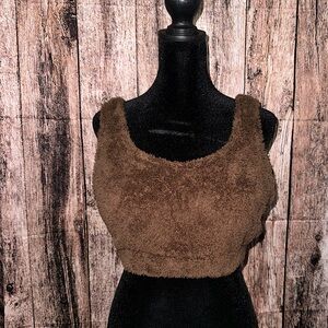 SHEIN fuzzy crop tank